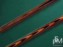 Бильярдный кий ручной работы из эбена (Elite Classic - 25) рисунок запилов